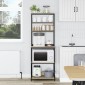 vidaXL Ράφι Κουζίνας 5 επίπεδα 60 x 40 x 168 εκ Επεξεργασμένο Ξύλο