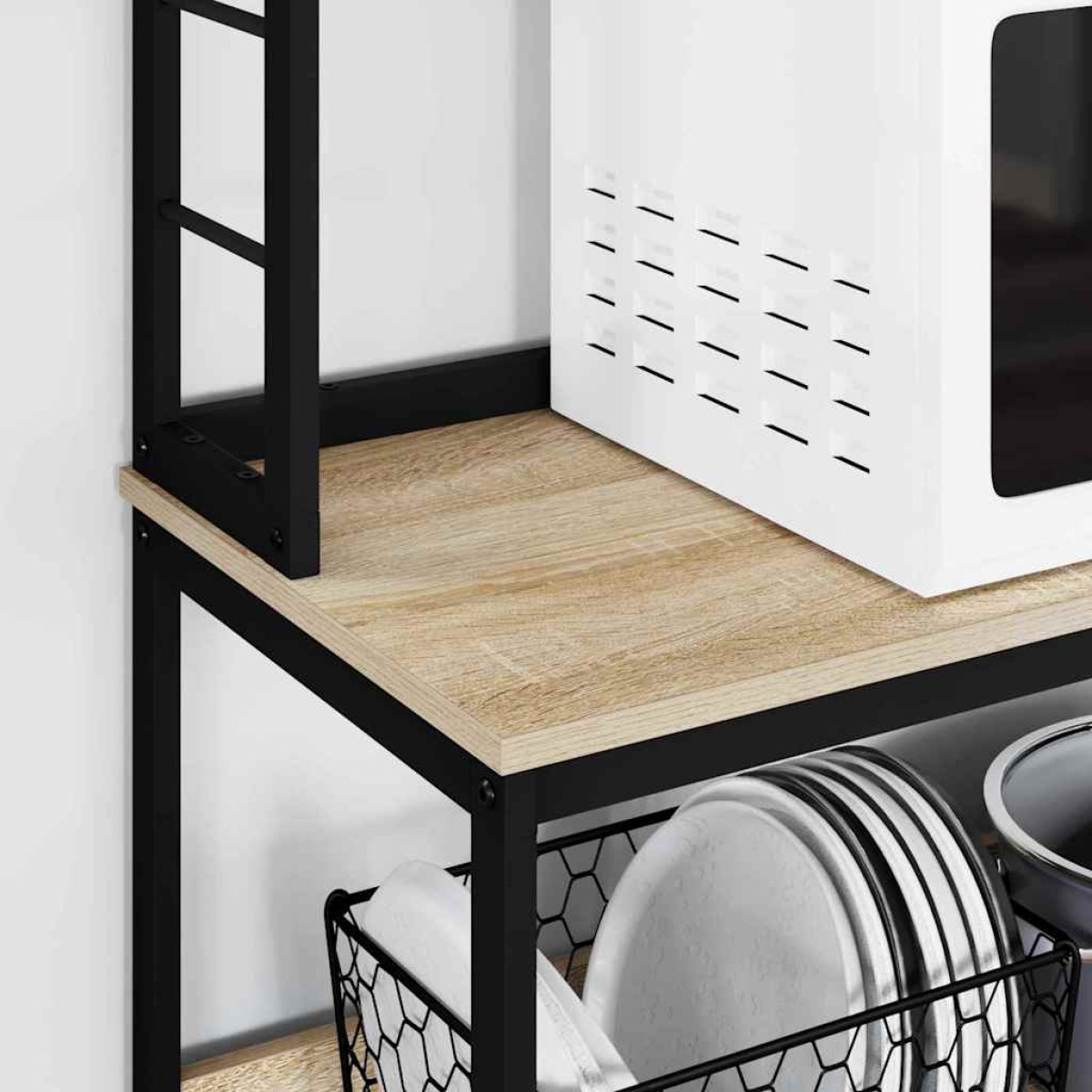 vidaXL Ράφι Κουζίνας 5 επίπεδα 60 x 40 x 168 εκ Επεξεργασμένο Ξύλο