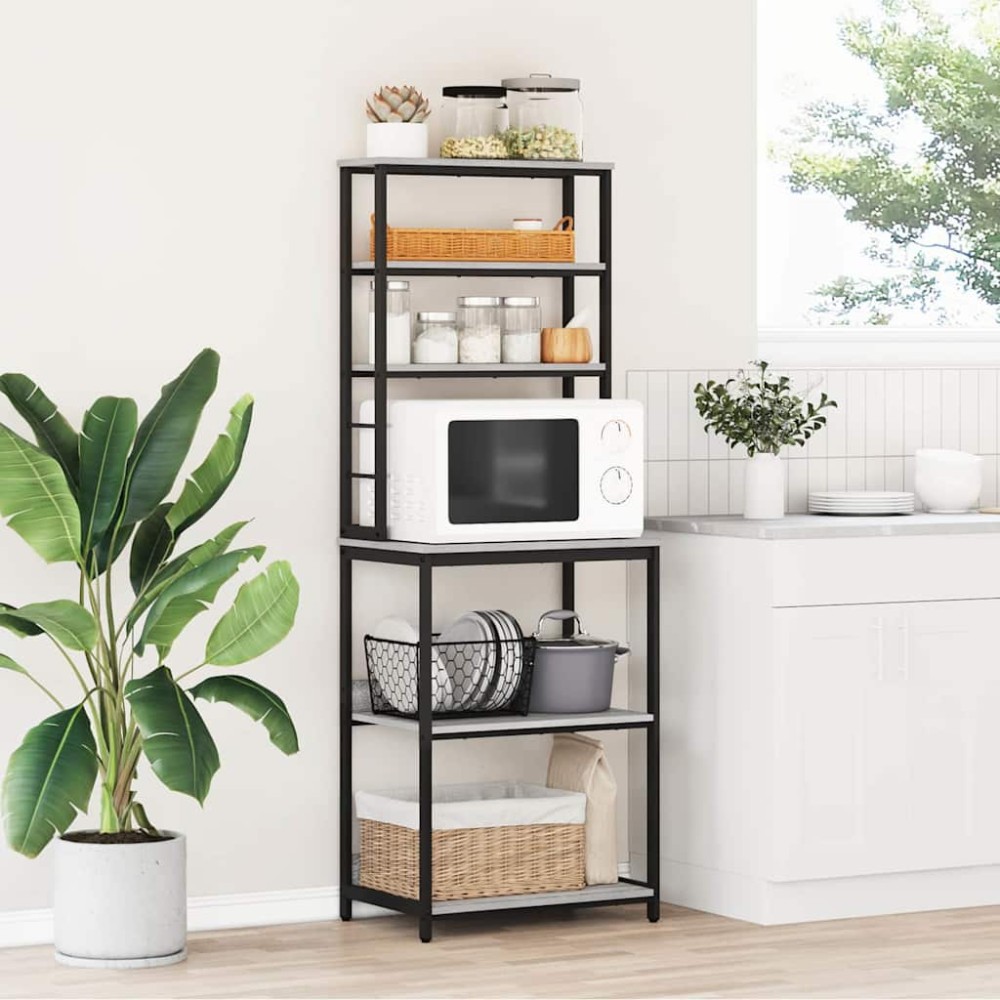vidaXL Ράφι Κουζίνας 5 επίπεδα 60 x 40 x 168 εκ Επεξεργασμένο Ξύλο