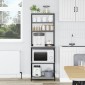 vidaXL Ράφι Κουζίνας 5 επίπεδα 60 x 40 x 168 εκ Επεξεργασμένο Ξύλο
