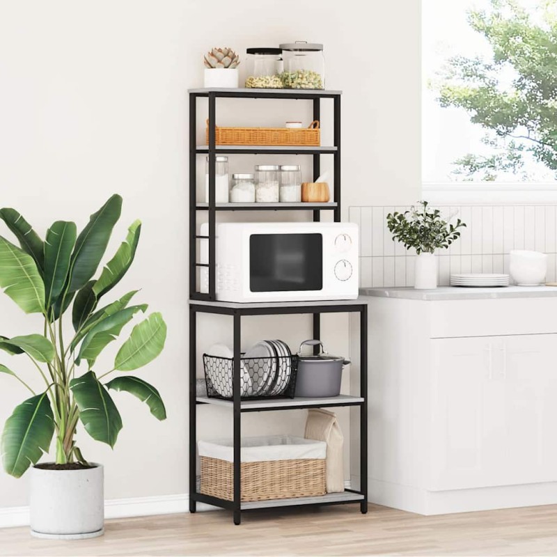 vidaXL Ράφι Κουζίνας 5 επίπεδα 60 x 40 x 168 εκ Επεξεργασμένο Ξύλο