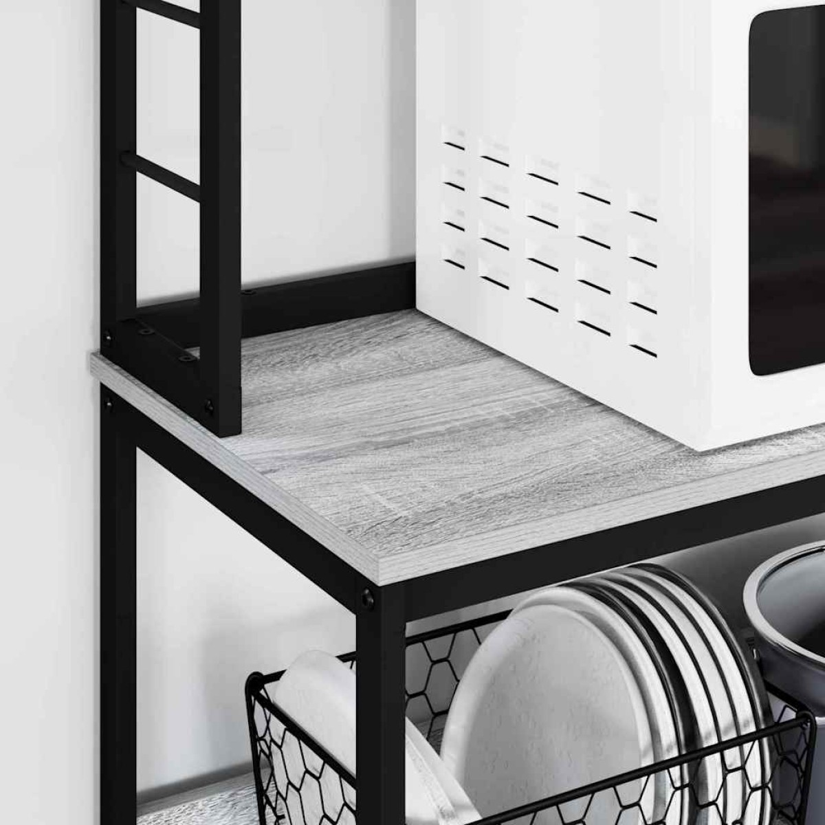 vidaXL Ράφι Κουζίνας 5 επίπεδα 80 x 40 x 168 εκ Επεξεργασμένο Ξύλο