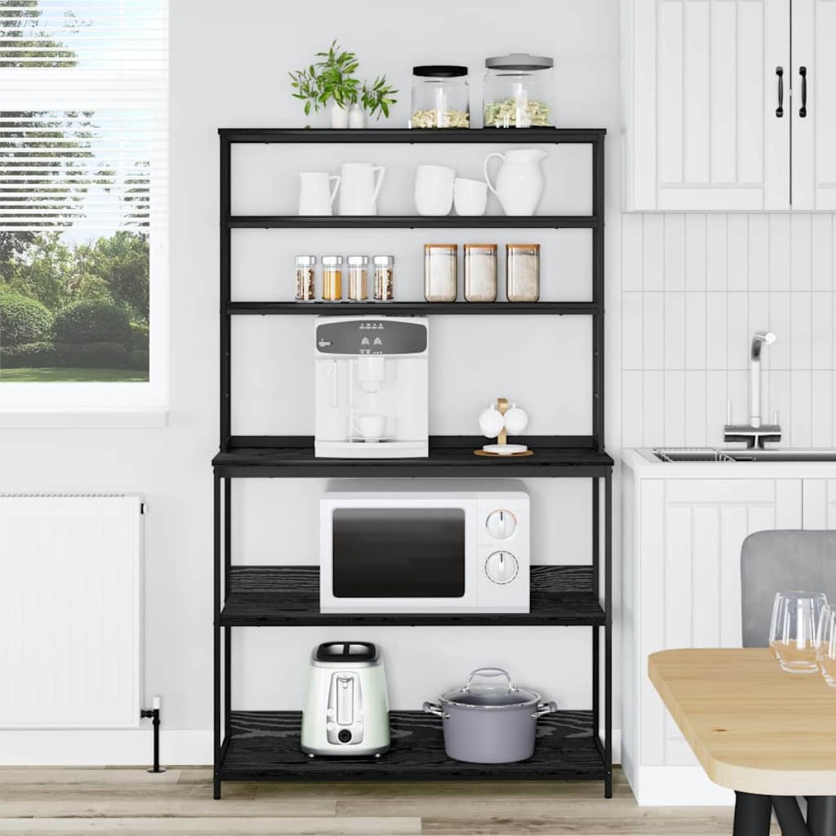vidaXL Ράφι Κουζίνας 5 επίπεδα 100 x 40 x 168 εκ Επεξεργασμένο Ξύλο