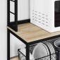 vidaXL Ράφι Κουζίνας 5 επίπεδα 100 x 40 x 168 εκ Επεξεργασμένο Ξύλο