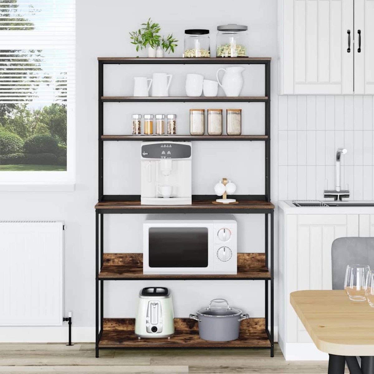 vidaXL Ράφι Κουζίνας 5 επίπεδα 100 x 40 x 168 εκ Επεξεργασμένο Ξύλο