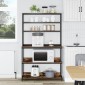 vidaXL Ράφι Κουζίνας 5 επίπεδα 100 x 40 x 168 εκ Επεξεργασμένο Ξύλο
