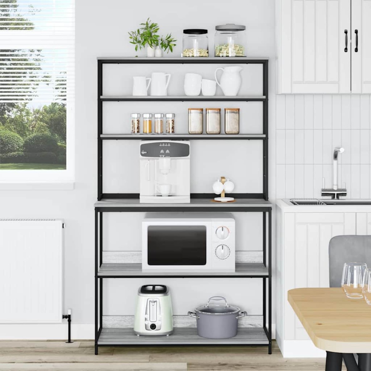 vidaXL Ράφι Κουζίνας 5 επίπεδα 100 x 40 x 168 εκ Επεξεργασμένο Ξύλο