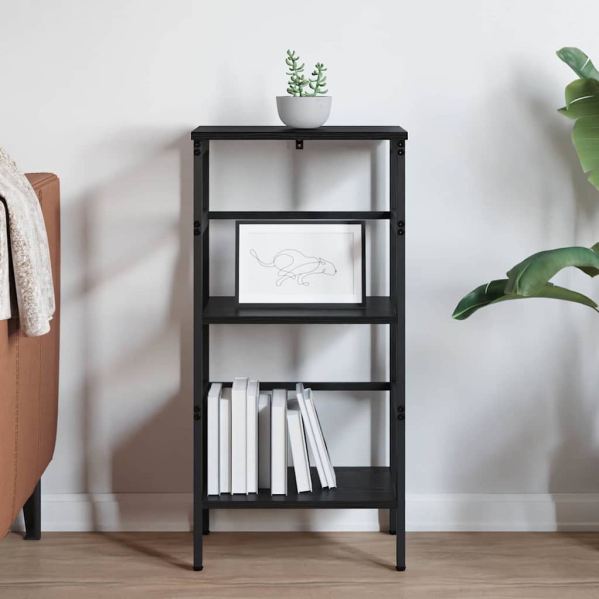 vidaXL Ράφι Βιβλίων 2 επιπέδων 40 x 29,5 x 81 εκ Επεξεργασμένο Ξύλο