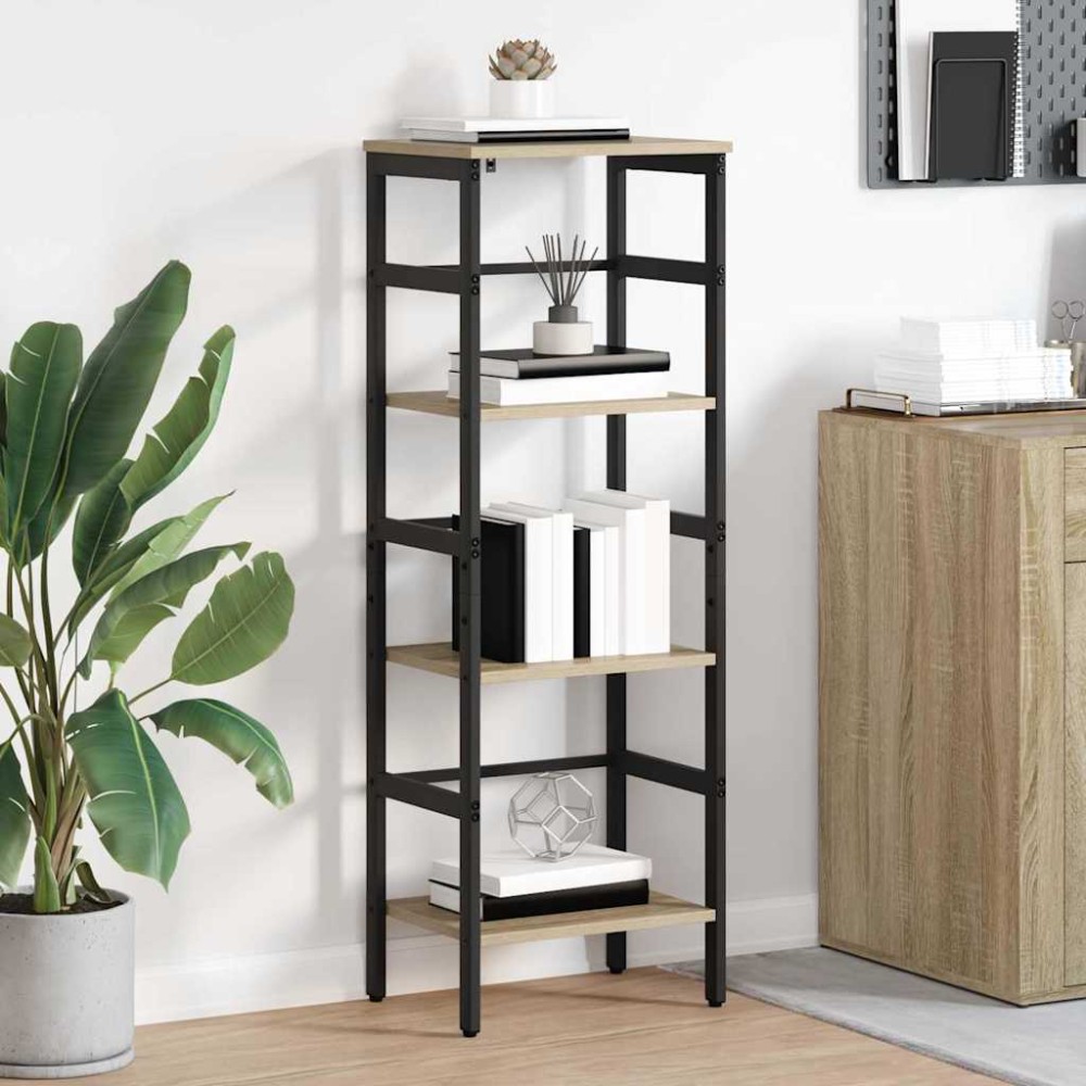 vidaXL Ράφι Βιβλίων 3 επιπέδων 40 x 29,5 x 115 εκ Επεξεργασμένο Ξύλο
