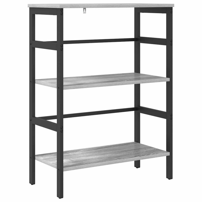 vidaXL Ράφι Βιβλίων 2 επιπέδων 60 x 29,5 x 81 εκ Επεξεργασμένο Ξύλο