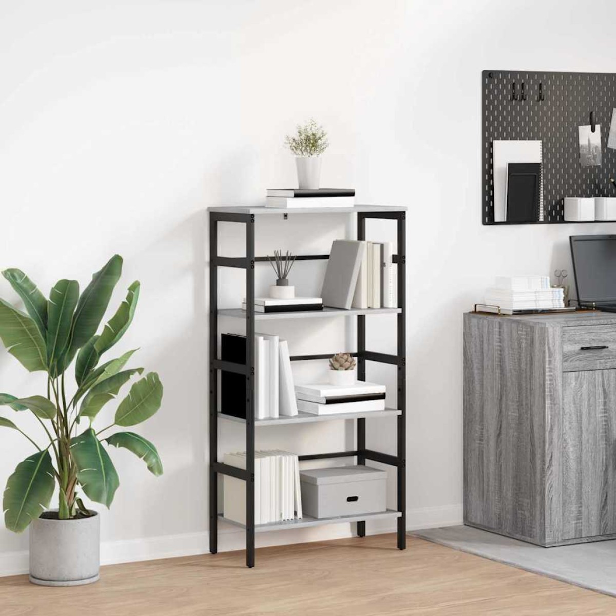 vidaXL Ράφι Βιβλίων 3 επιπέδων 60 x 29,5 x 115 εκ Επεξεργασμένο Ξύλο