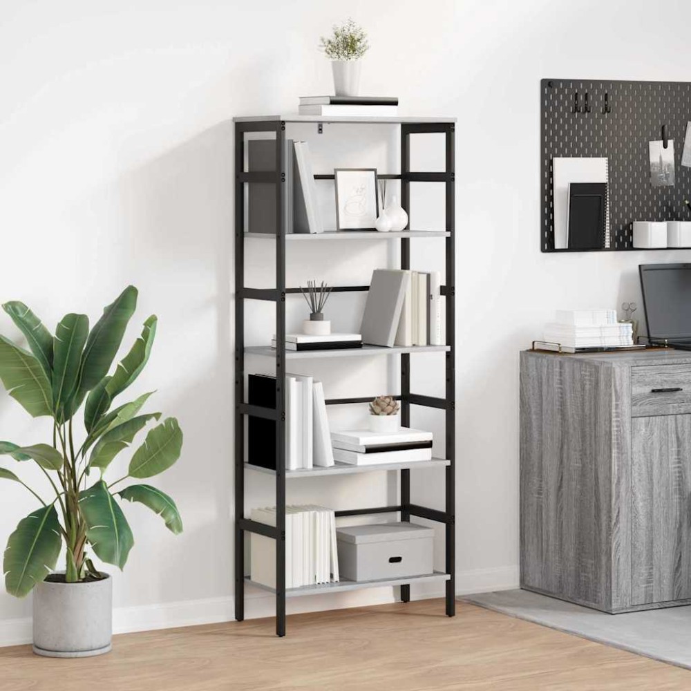 vidaXL Ράφι Βιβλίων 4 επιπέδων 60 x 29,5 x 149 εκ Επεξεργασμένο Ξύλο