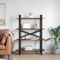 vidaXL Ράφι Βιβλίων 4 επιπέδων 100 x 33,5 x 140 εκ Επεξεργασμένο Ξύλο