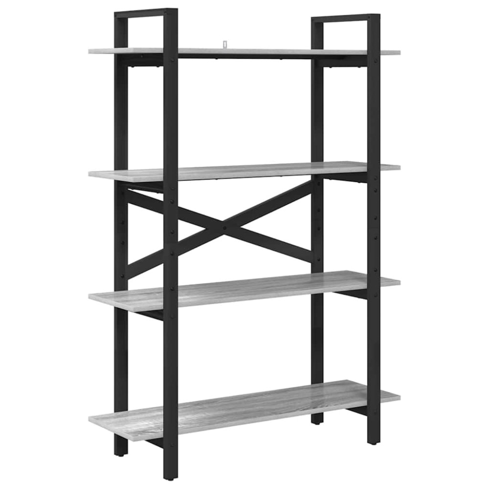vidaXL Ράφι Βιβλίων 4 επιπέδων 100 x 33,5 x 140 εκ Επεξεργασμένο Ξύλο