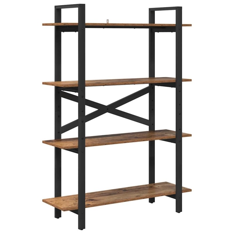 vidaXL Ράφι Βιβλίων 4 επιπέδων 100 x 33,5 x 140 εκ Επεξεργασμένο Ξύλο