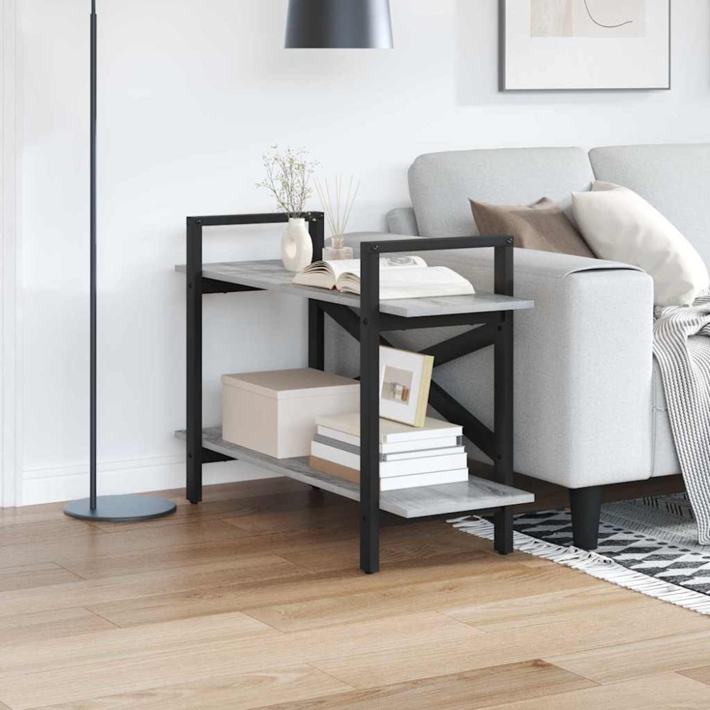 vidaXL Ράφι Βιβλίων 2 επιπέδων 100 x 33,5 x 64 εκ Επεξεργασμένο Ξύλο