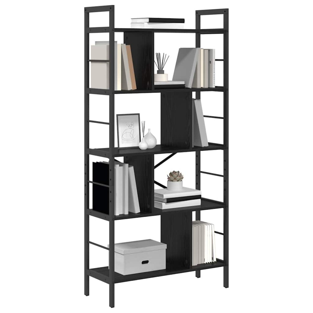 vidaXL Ράφι Βιβλίων 9 επιπέδων 75 x 30 x 156 εκ. Επεξεργασμένο Ξύλο