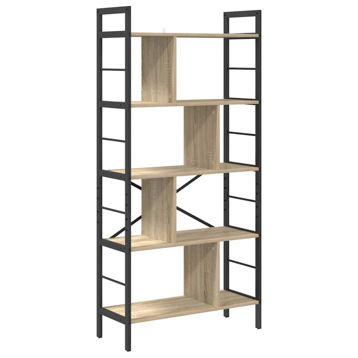 vidaXL Ράφι Βιβλίων 9 επιπέδων 75 x 30 x 156 εκ. Επεξεργασμένο Ξύλο