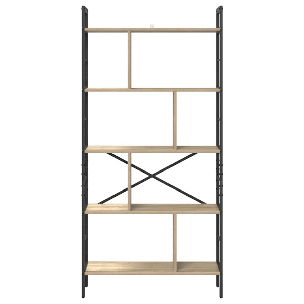 vidaXL Ράφι Βιβλίων 9 επιπέδων 75 x 30 x 156 εκ. Επεξεργασμένο Ξύλο