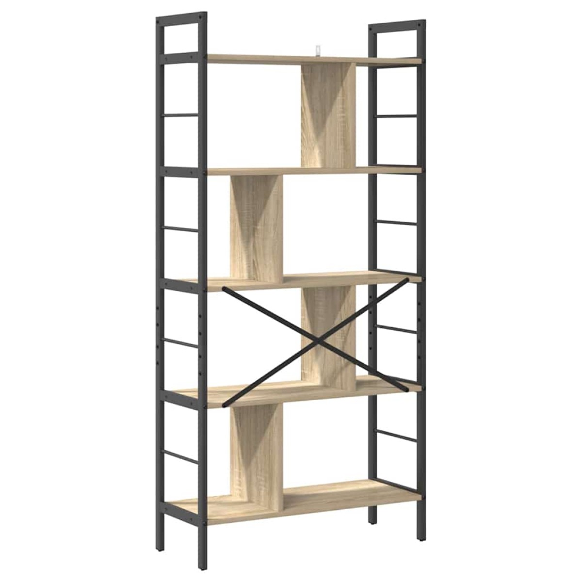 vidaXL Ράφι Βιβλίων 9 επιπέδων 75 x 30 x 156 εκ. Επεξεργασμένο Ξύλο