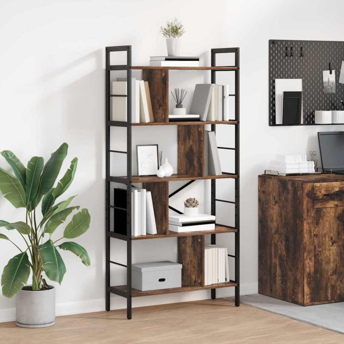 vidaXL Ράφι Βιβλίων 9 επιπέδων 75 x 30 x 156 εκ. Επεξεργασμένο Ξύλο