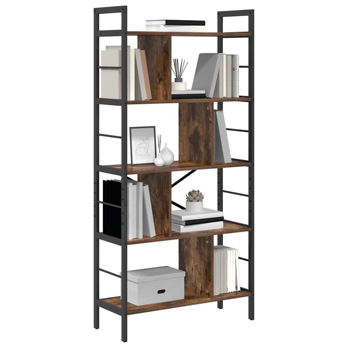 vidaXL Ράφι Βιβλίων 9 επιπέδων 75 x 30 x 156 εκ. Επεξεργασμένο Ξύλο