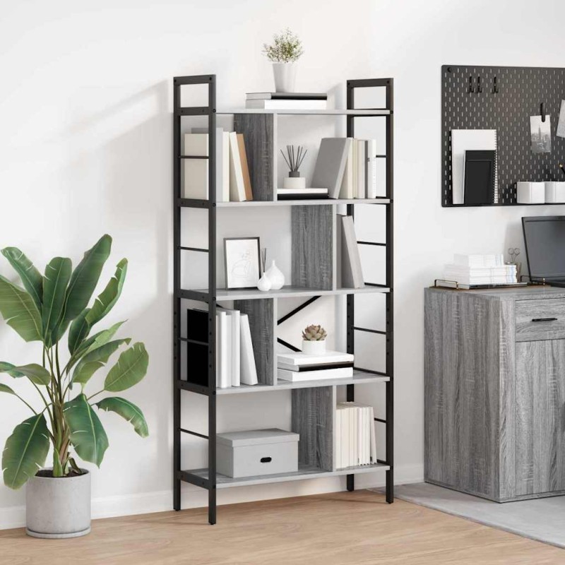 vidaXL Ράφι Βιβλίων 9 επιπέδων 75 x 30 x 156 εκ. Επεξεργασμένο Ξύλο