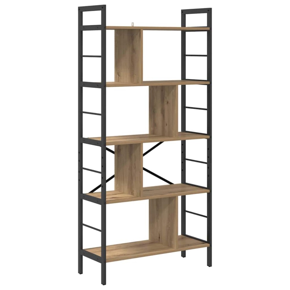 vidaXL Ράφι Βιβλίων 9 επιπέδων 75 x 30 x 156 εκ. Επεξεργασμένο Ξύλο