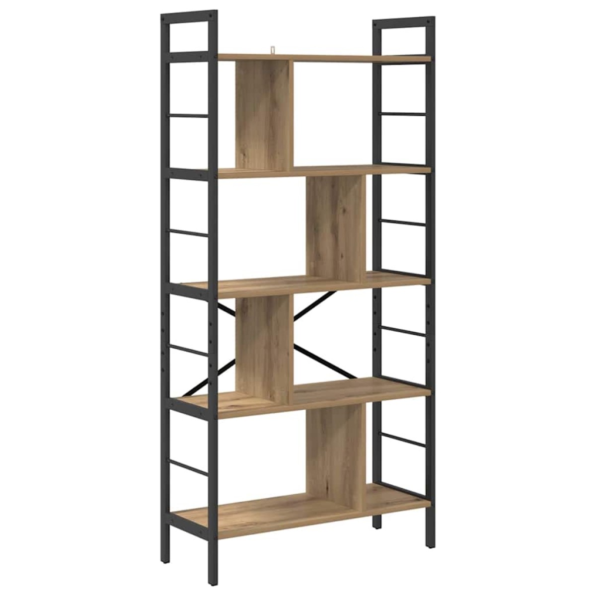vidaXL Ράφι Βιβλίων 9 επιπέδων 75 x 30 x 156 εκ. Επεξεργασμένο Ξύλο