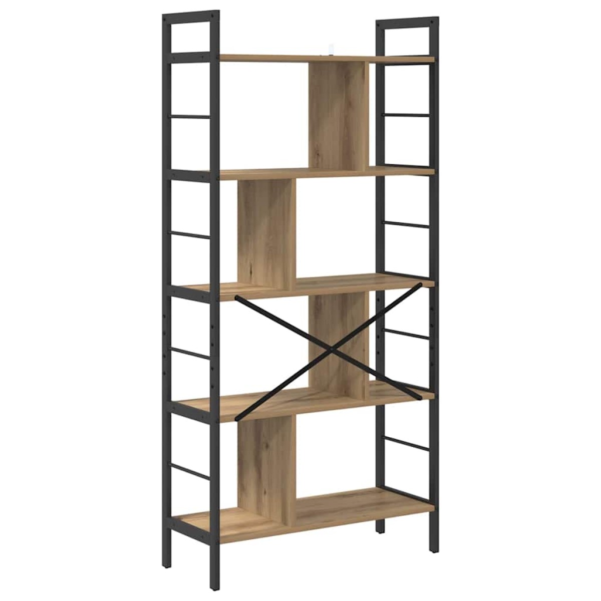 vidaXL Ράφι Βιβλίων 9 επιπέδων 75 x 30 x 156 εκ. Επεξεργασμένο Ξύλο