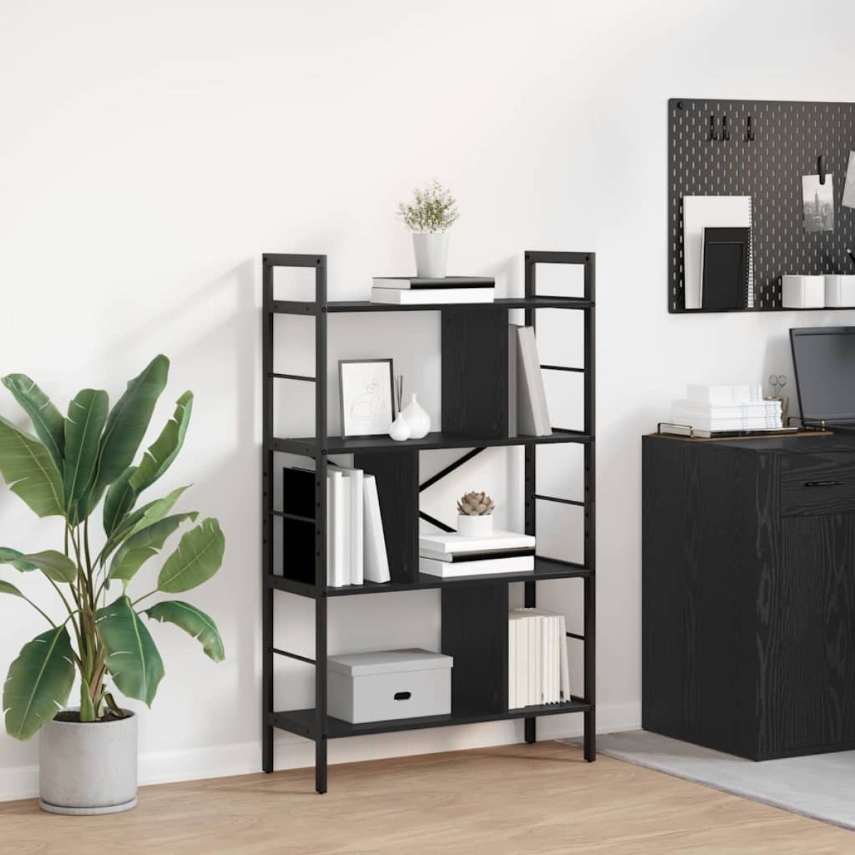 vidaXL Ράφι Βιβλίων 7 επιπέδων 75 x 30 x 123,5 εκ. Επεξεργασμένο Ξύλο