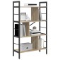 vidaXL Ράφι Βιβλίων 7 επιπέδων 75 x 30 x 123,5 εκ. Επεξεργασμένο Ξύλο