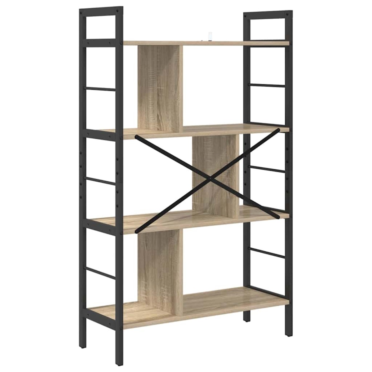 vidaXL Ράφι Βιβλίων 7 επιπέδων 75 x 30 x 123,5 εκ. Επεξεργασμένο Ξύλο
