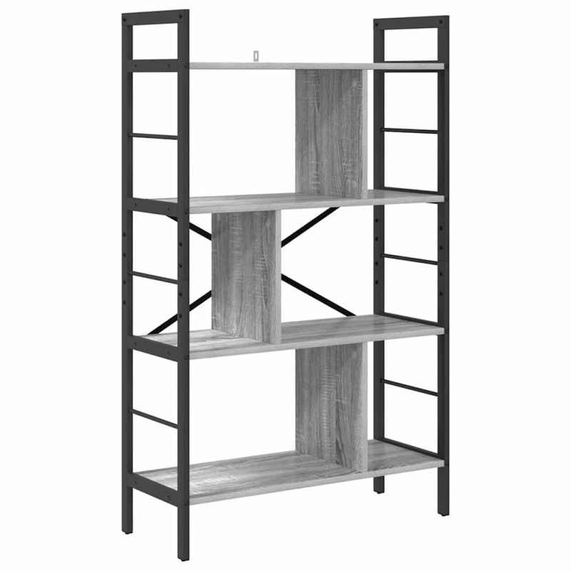 vidaXL Ράφι Βιβλίων 7 επιπέδων 75 x 30 x 123,5 εκ. Επεξεργασμένο Ξύλο