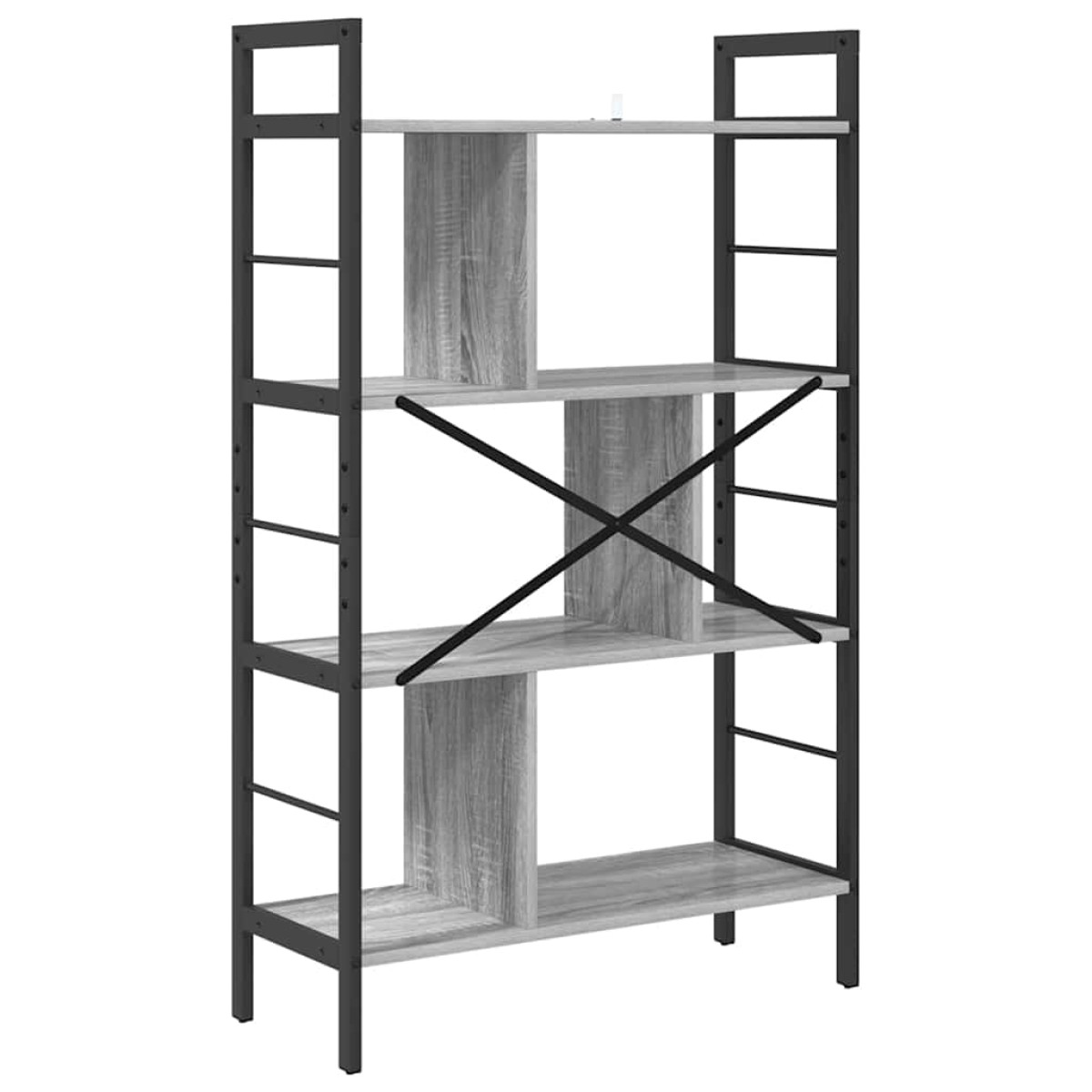 vidaXL Ράφι Βιβλίων 7 επιπέδων 75 x 30 x 123,5 εκ. Επεξεργασμένο Ξύλο