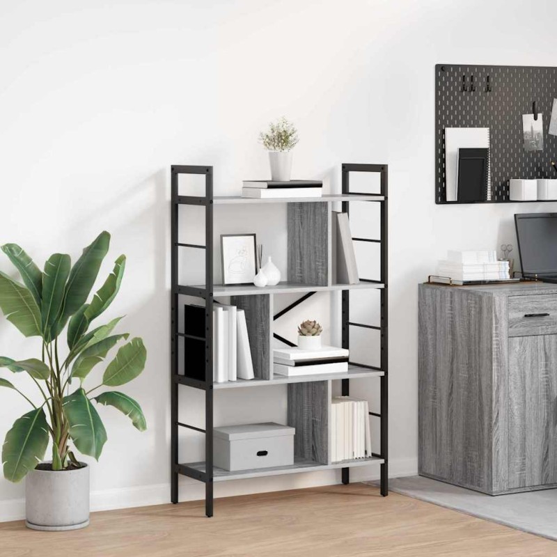 vidaXL Ράφι Βιβλίων 7 επιπέδων 75 x 30 x 123,5 εκ. Επεξεργασμένο Ξύλο