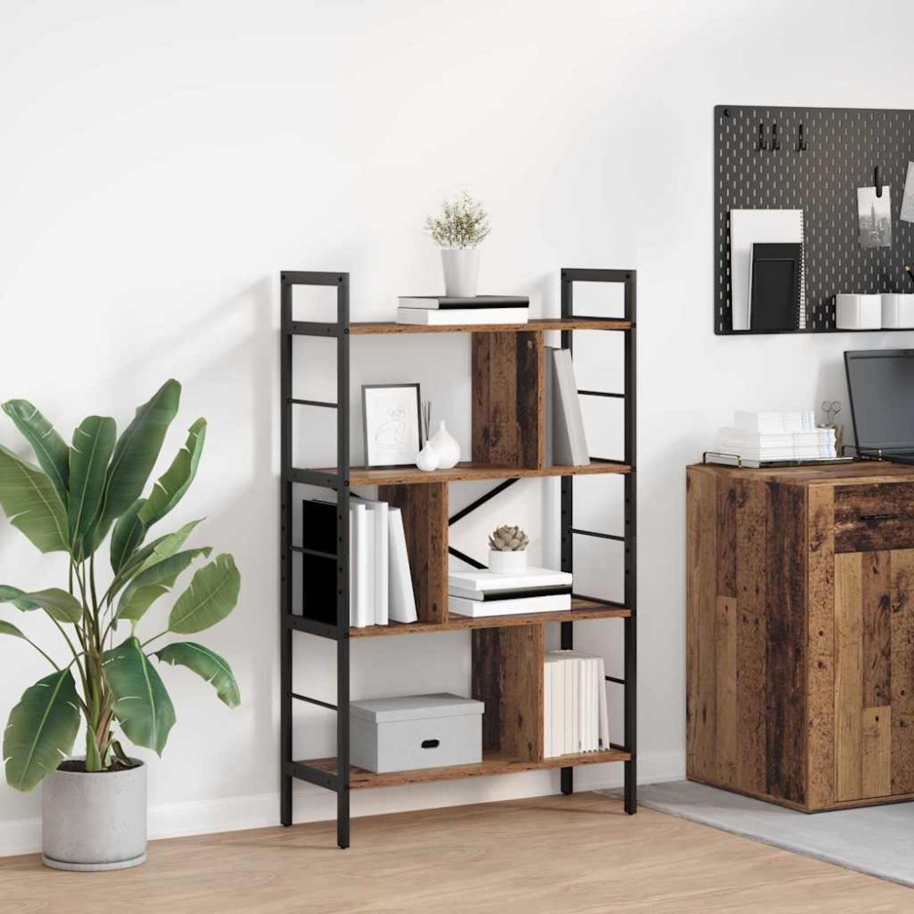 vidaXL Ράφι Βιβλίων 7 επιπέδων 75 x 30 x 123,5 εκ. Επεξεργασμένο Ξύλο
