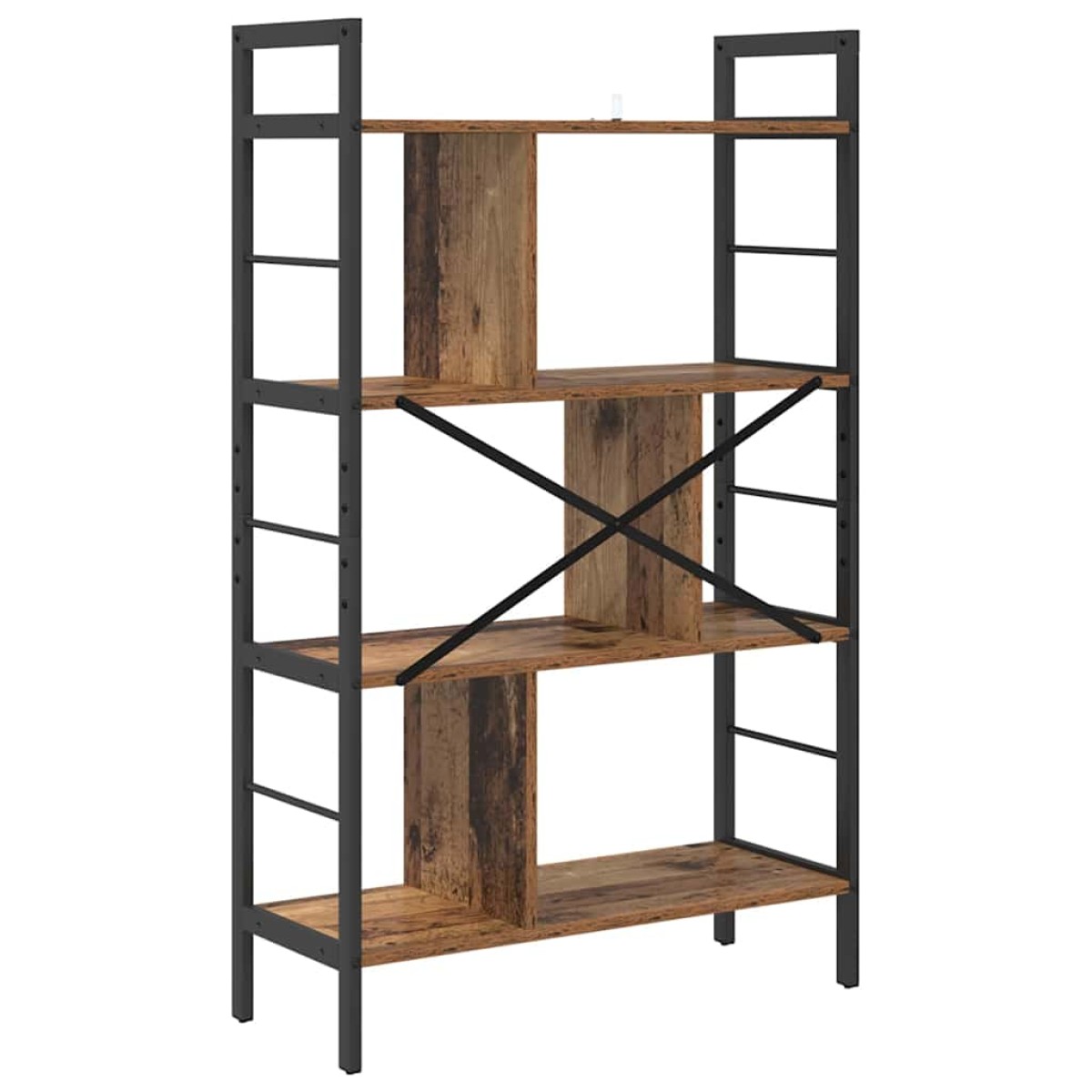 vidaXL Ράφι Βιβλίων 7 επιπέδων 75 x 30 x 123,5 εκ. Επεξεργασμένο Ξύλο