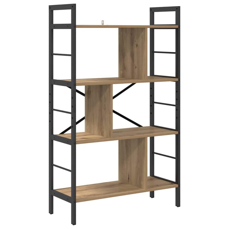 vidaXL Ράφι Βιβλίων 7 επιπέδων 75 x 30 x 123,5 εκ. Επεξεργασμένο Ξύλο