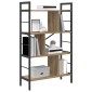 vidaXL Ράφι Βιβλίων 7 επιπέδων 75 x 30 x 123,5 εκ. Επεξεργασμένο Ξύλο
