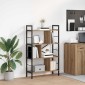 vidaXL Ράφι Βιβλίων 7 επιπέδων 75 x 30 x 123,5 εκ. Επεξεργασμένο Ξύλο