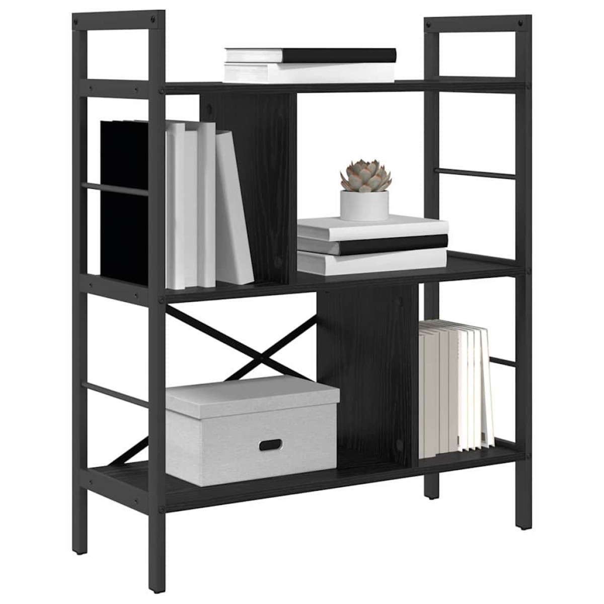 vidaXL Ράφι Βιβλίων 5 επιπέδων 75 x 30 x 91 εκ. Επεξεργασμένο Ξύλο
