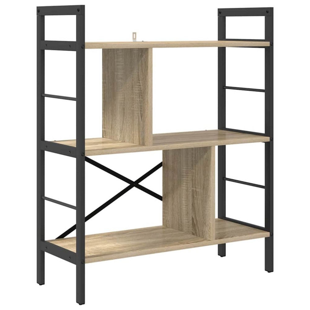 vidaXL Ράφι Βιβλίων 5 επιπέδων 75 x 30 x 91 εκ. Επεξεργασμένο Ξύλο