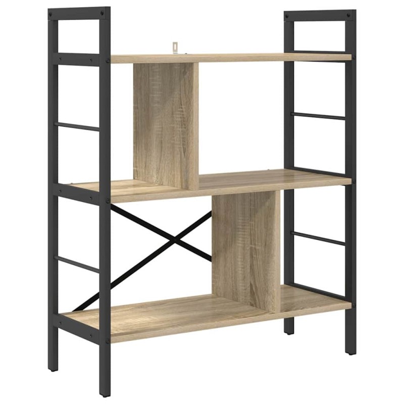 vidaXL Ράφι Βιβλίων 5 επιπέδων 75 x 30 x 91 εκ. Επεξεργασμένο Ξύλο