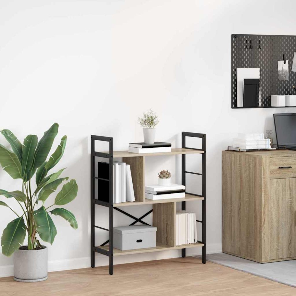 vidaXL Ράφι Βιβλίων 5 επιπέδων 75 x 30 x 91 εκ. Επεξεργασμένο Ξύλο