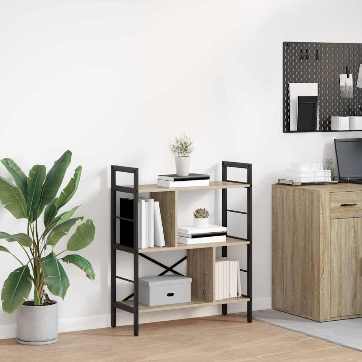vidaXL Ράφι Βιβλίων 5 επιπέδων 75 x 30 x 91 εκ. Επεξεργασμένο Ξύλο