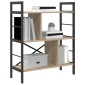 vidaXL Ράφι Βιβλίων 5 επιπέδων 75 x 30 x 91 εκ. Επεξεργασμένο Ξύλο