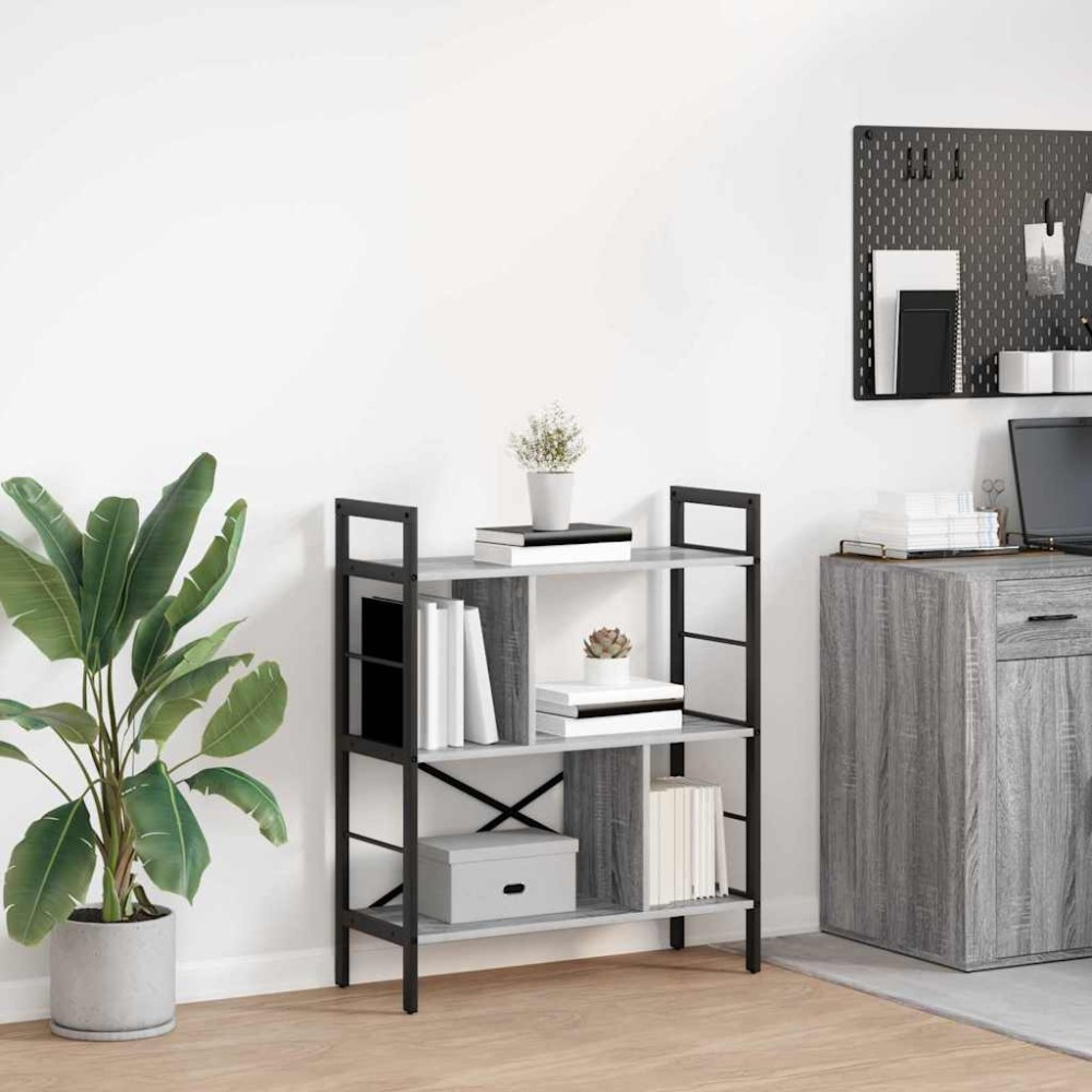 vidaXL Ράφι Βιβλίων 5 επιπέδων 75 x 30 x 91 εκ. Επεξεργασμένο Ξύλο