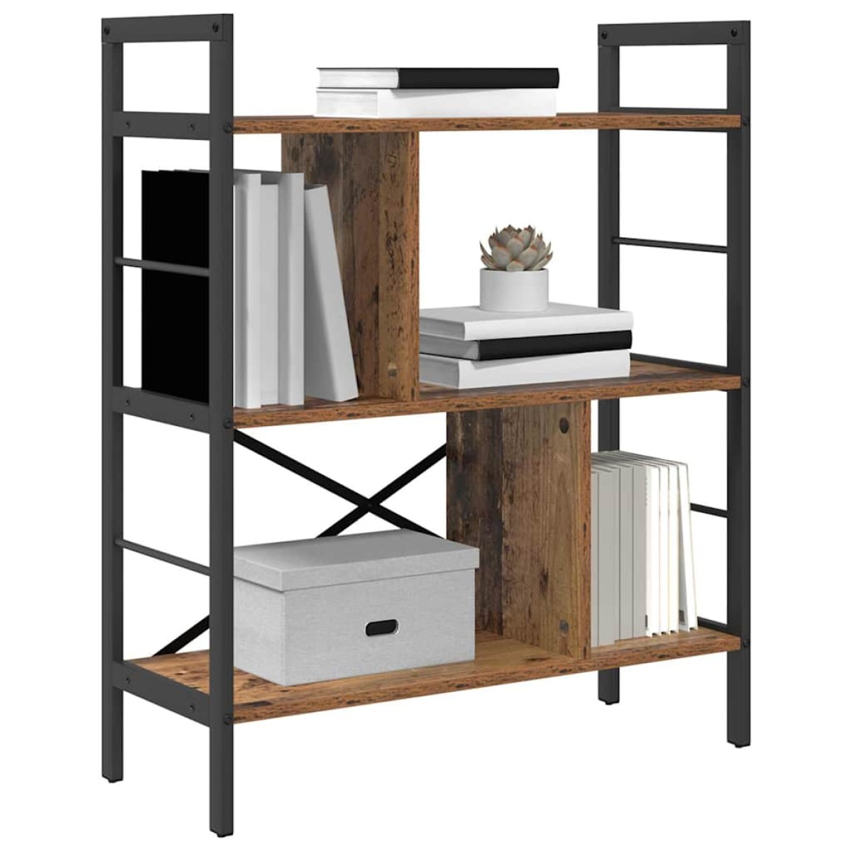 vidaXL Ράφι Βιβλίων 5 επιπέδων 75 x 30 x 91 εκ. Επεξεργασμένο Ξύλο