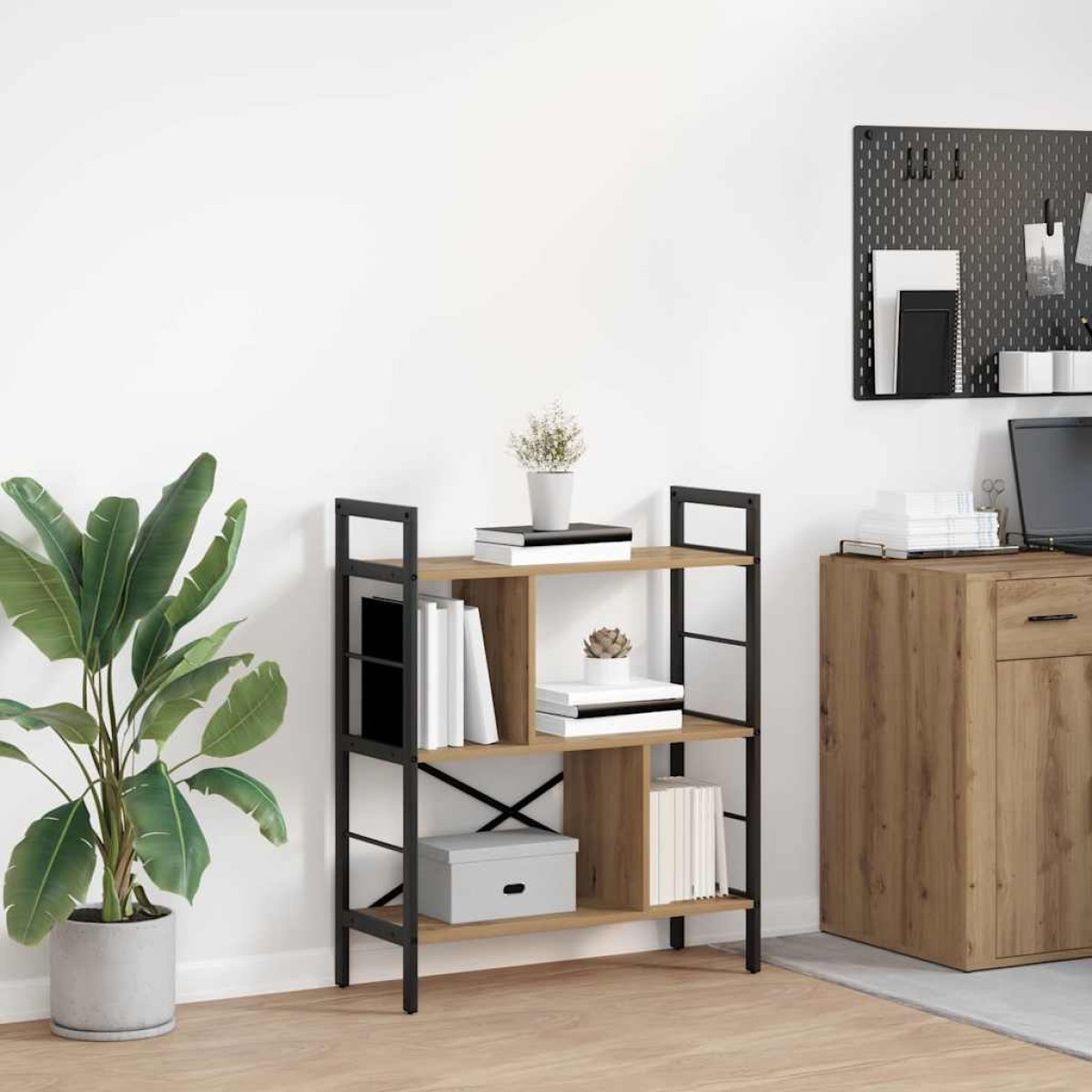 vidaXL Ράφι Βιβλίων 5 επιπέδων 75 x 30 x 91 εκ. Επεξεργασμένο Ξύλο